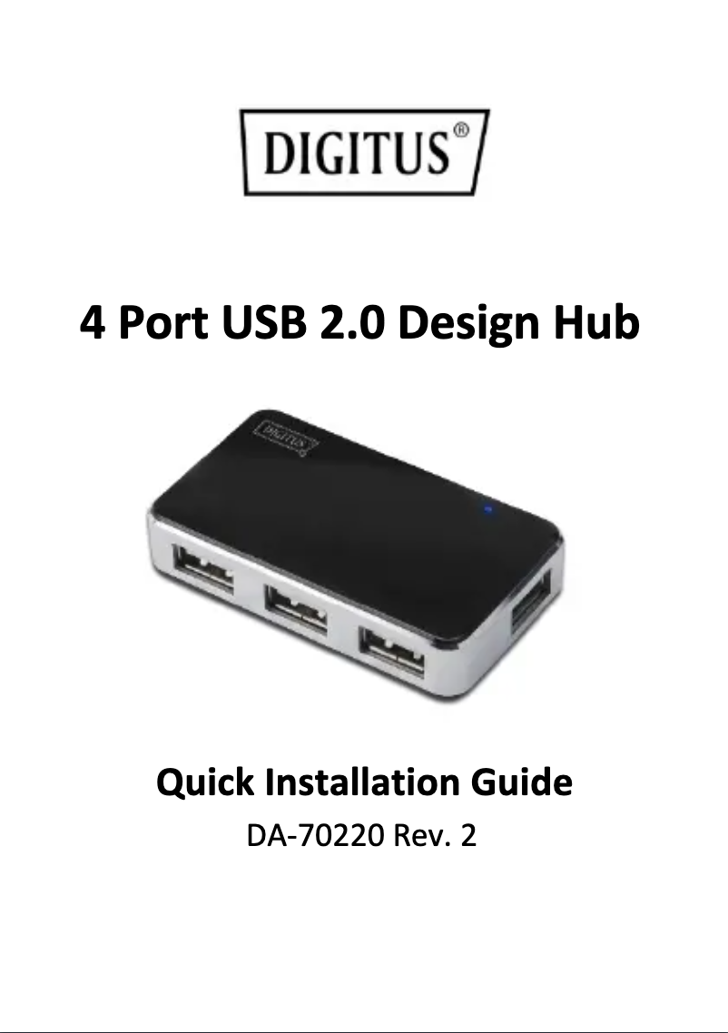 Página 1 del manual Manual de usuario Digitus DA-70220