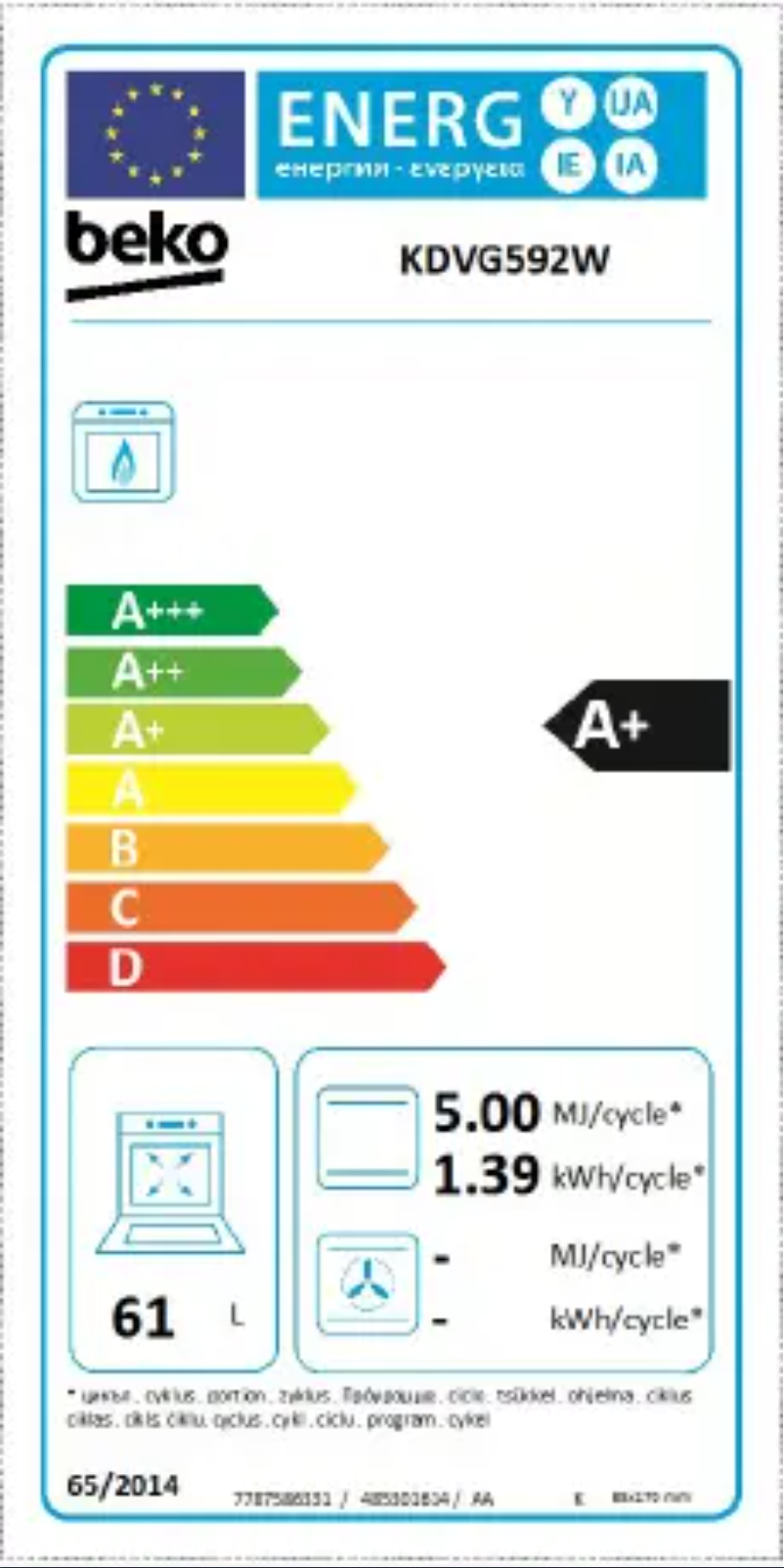 Image de la première page du manuel de l'appareil KDVG592