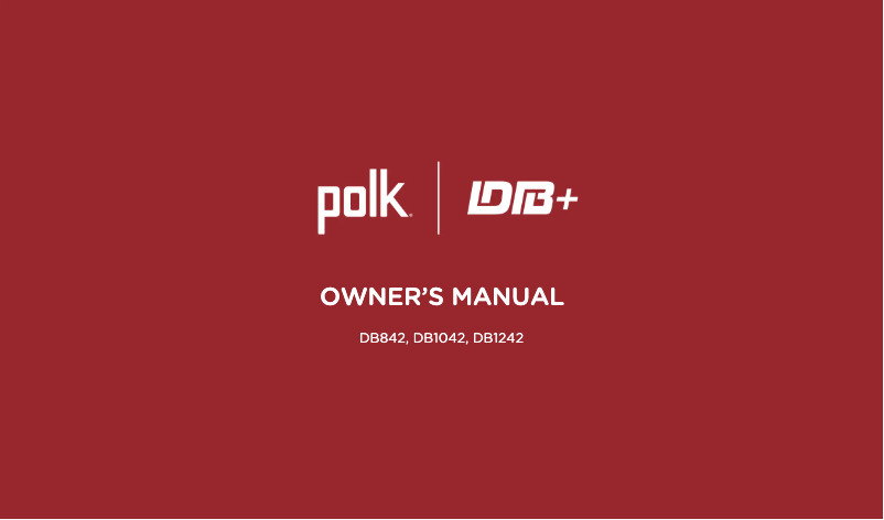 Página 1 del manual Manual de usuario Polk DB 842 DVC