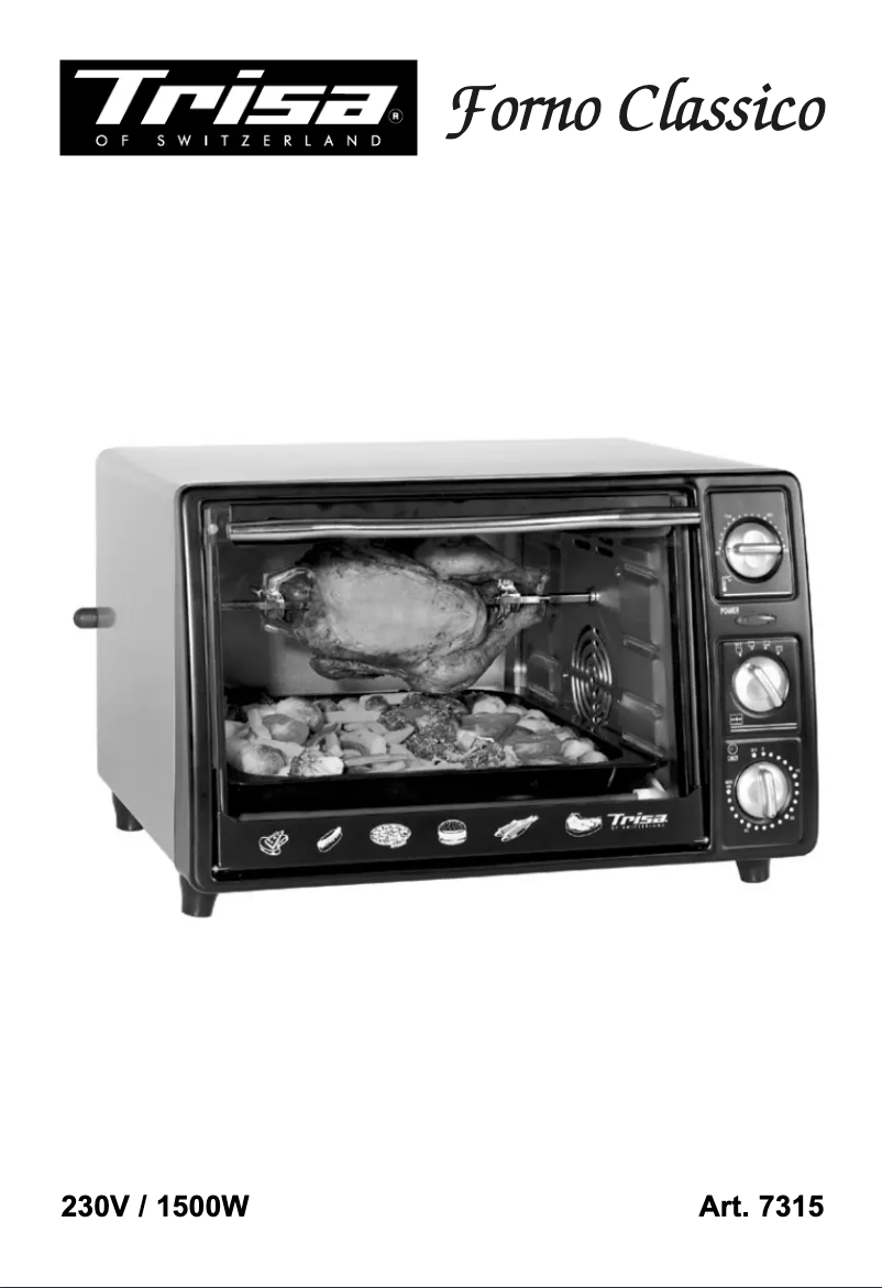 Página 1 del manual Manual de usuario Trisa Forno Classico 7315 42 45