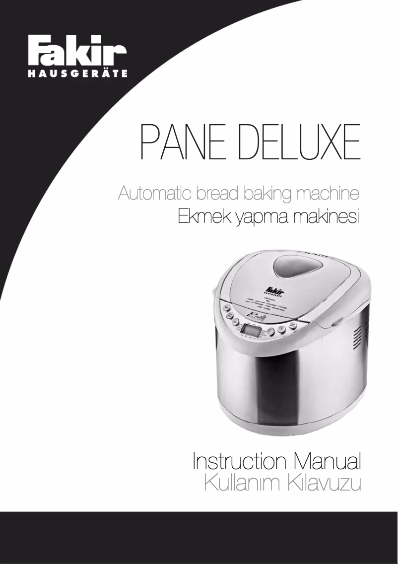 Page 1 de la notice Manuel utilisateur Fakir Pana Deluxe