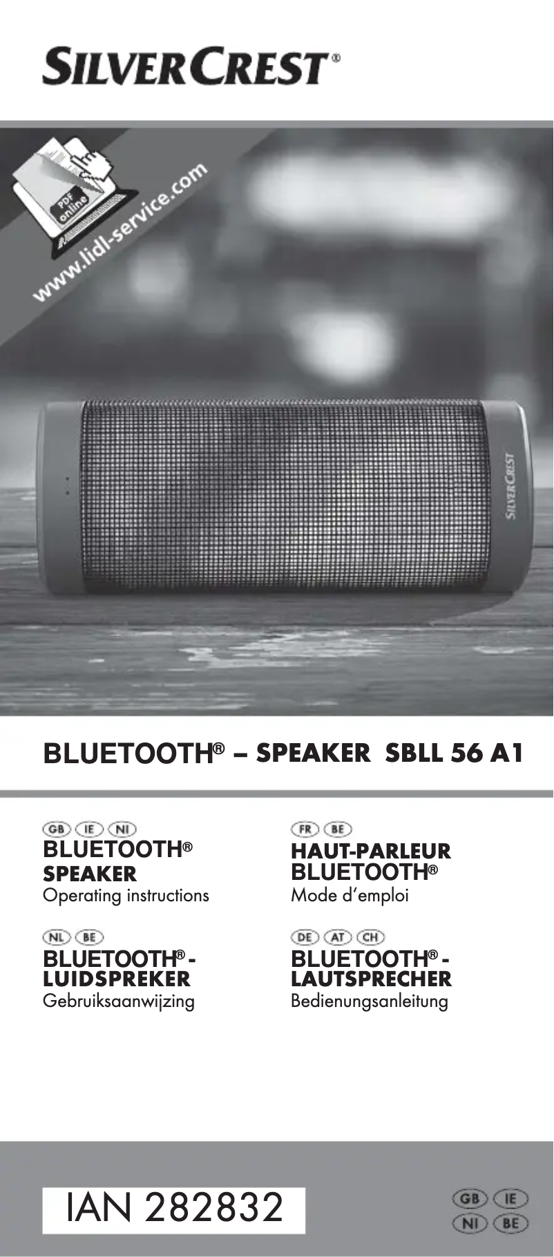 Page 1 de la notice Manuel utilisateur SilverCrest SBLL 56 A1