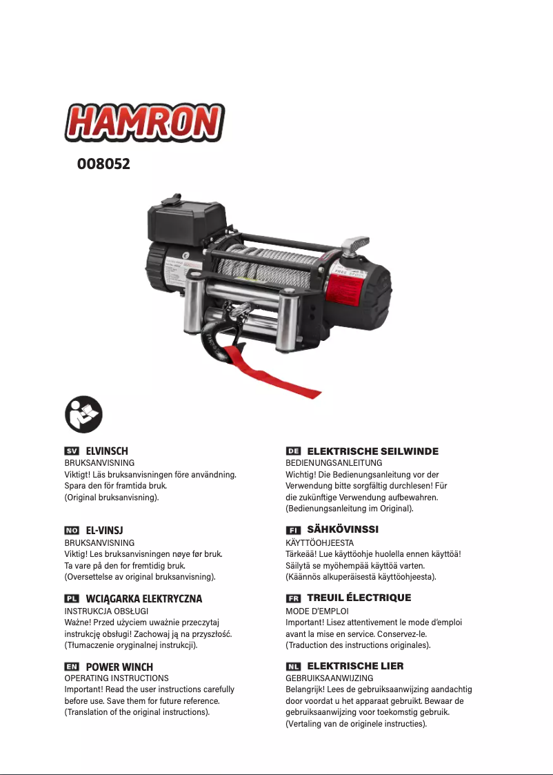 Página 1 del manual Manual de usuario Hamron 008052