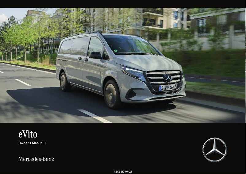 Página 1 del manual Manual de usuario Mercedes-Benz eVito (2024)