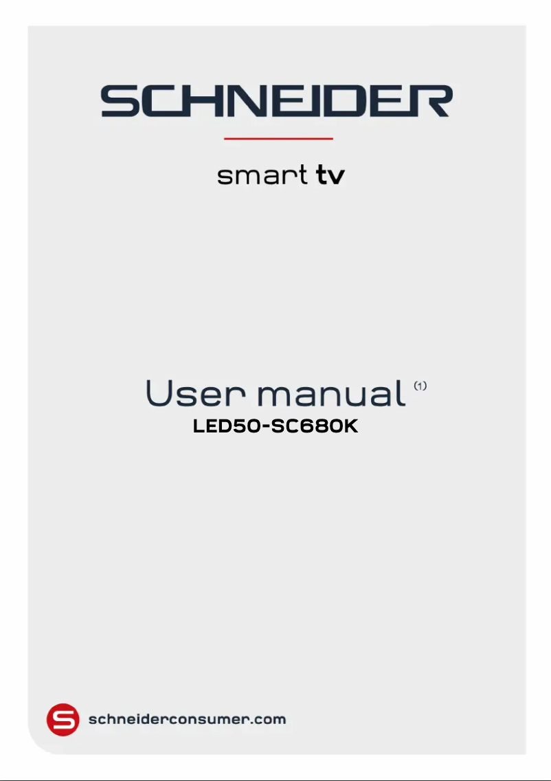 Page n°1 - Manuel utilisateur Schneider LED50-SC680K