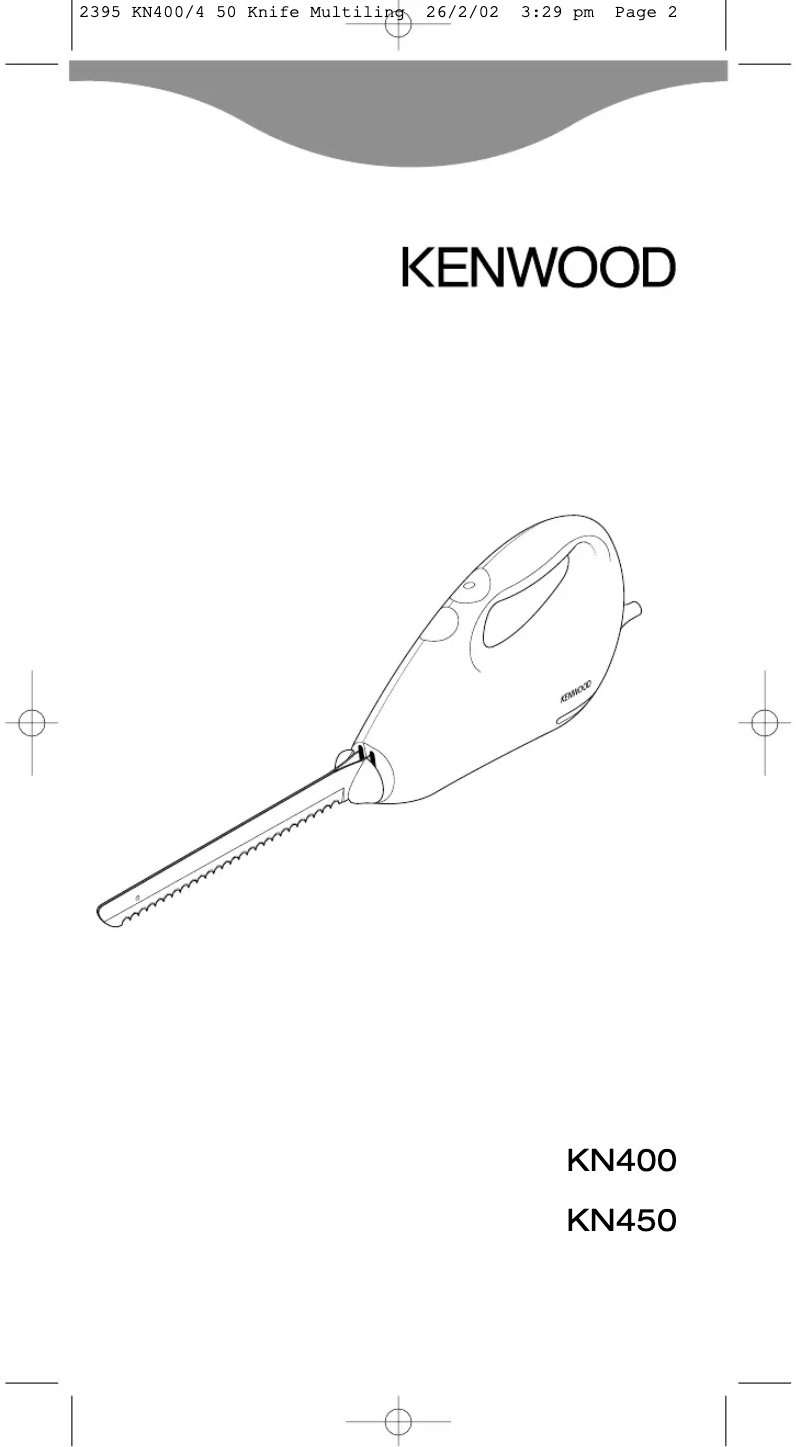 First page image of the manual for KN400