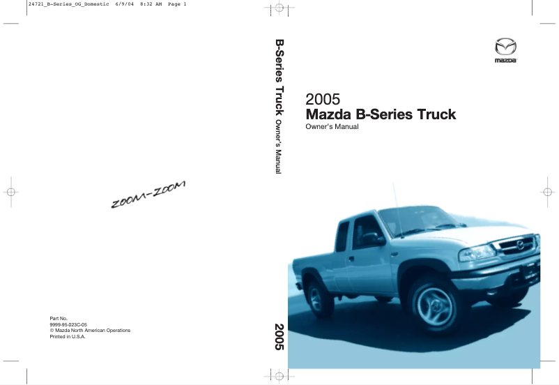 Page 1 de la notice Manuel utilisateur Mazda B2300 Truck (2005)