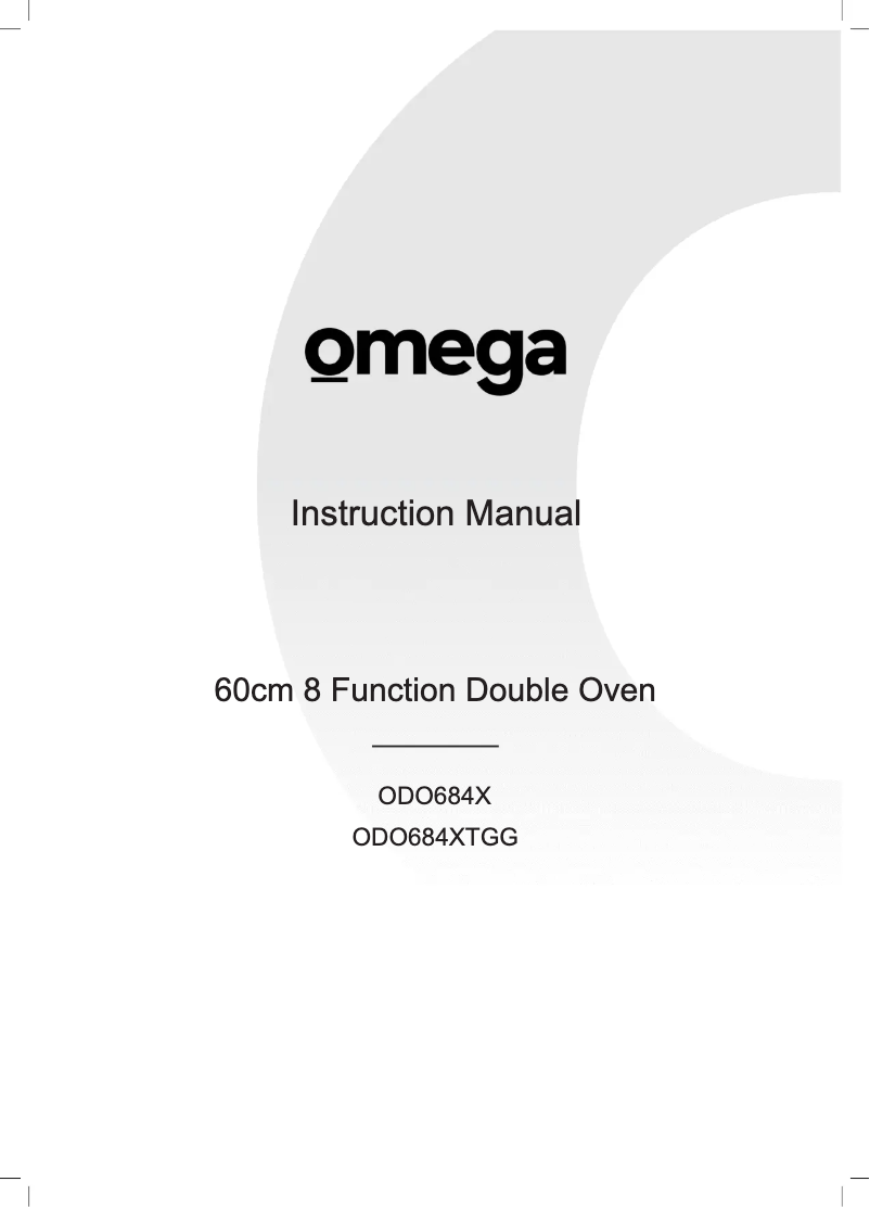 Page n°1 - Manuel utilisateur Omega ODO684XTGG