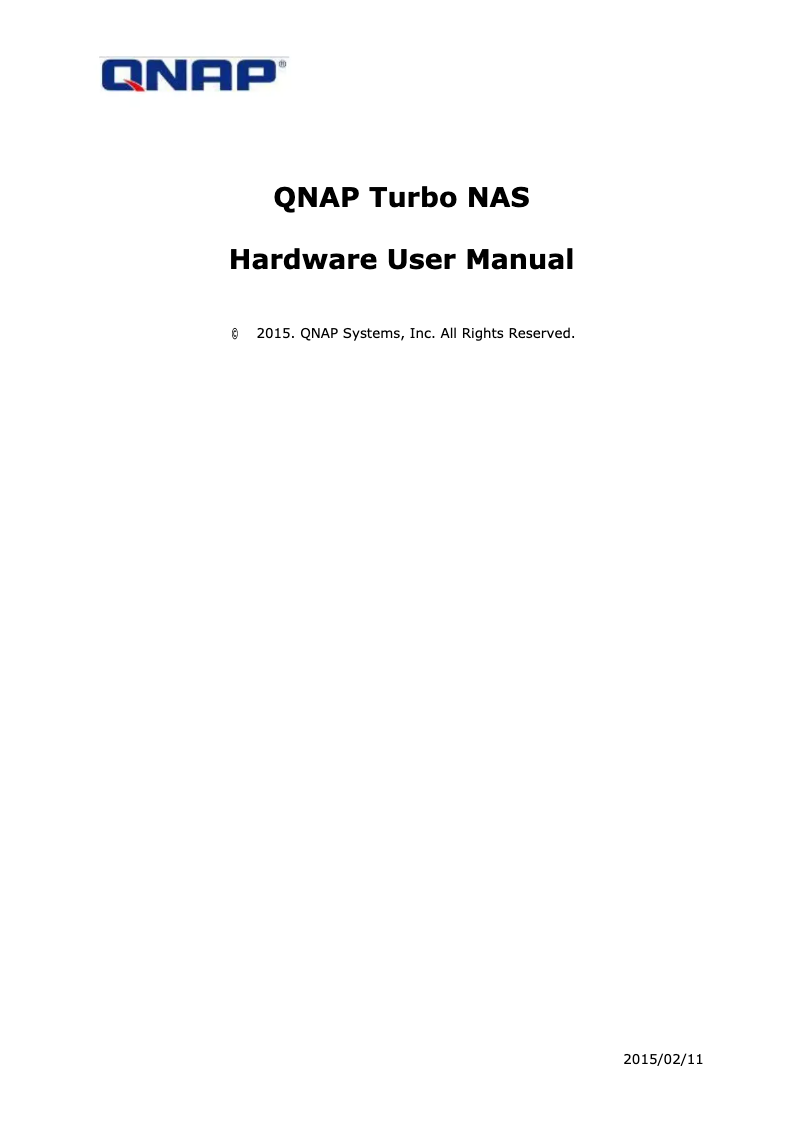 Page 1 de la notice Manuel utilisateur QNAP TVS-863+-16G