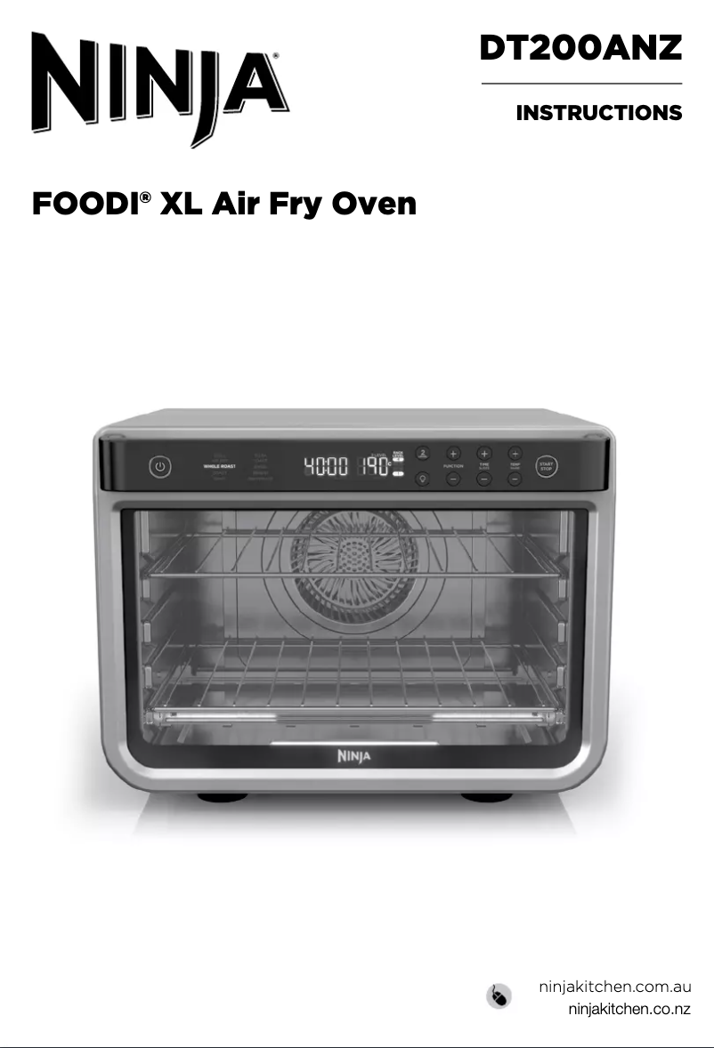 Image de la première page du manuel de l'appareil Foodi XL DT200