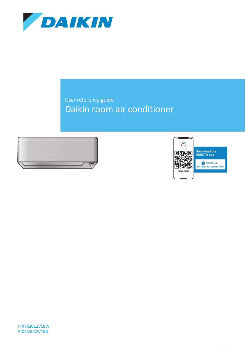 Page 1 de la notice Manuel utilisateur Daikin FTXTA30C2V1BB