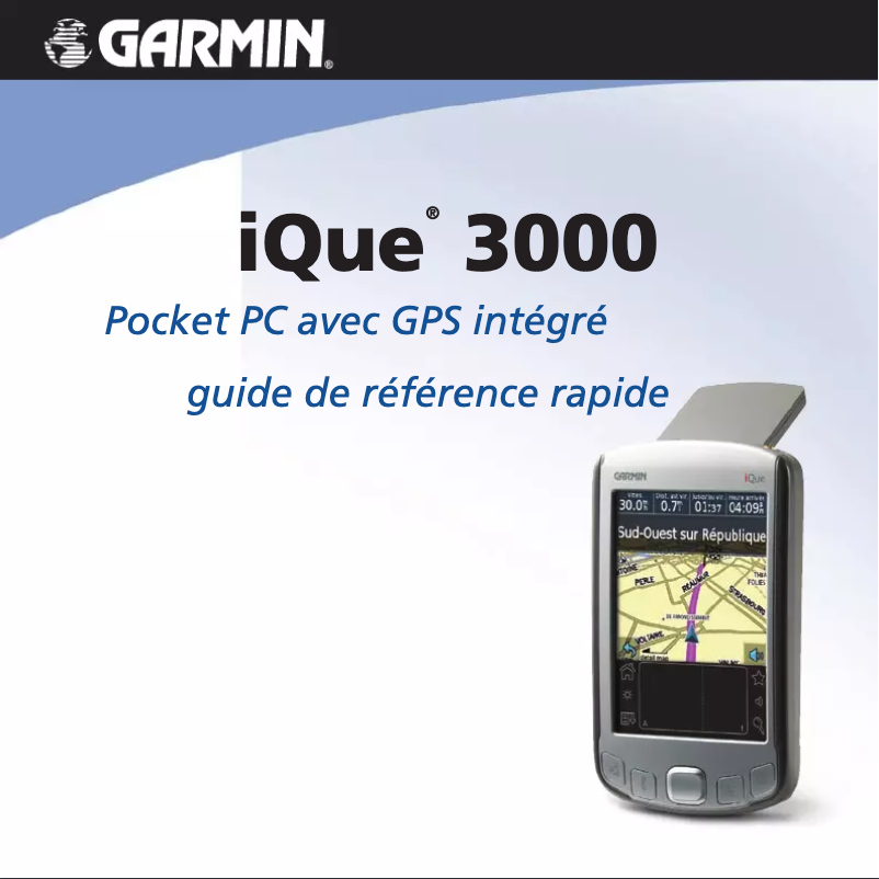 Page n°1 - Manuel utilisateur Garmin iQue 3000