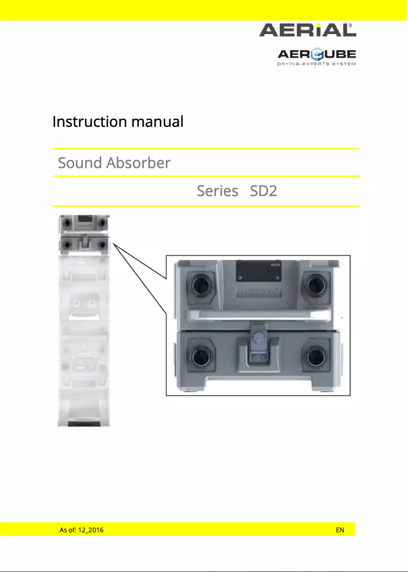 Page 1 de la notice Manuel utilisateur Aerial SD 2
