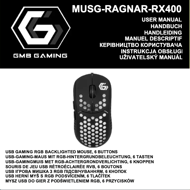 Page n°1 - Manuel utilisateur GMB Gaming MUSG-RAGNAR-RX400