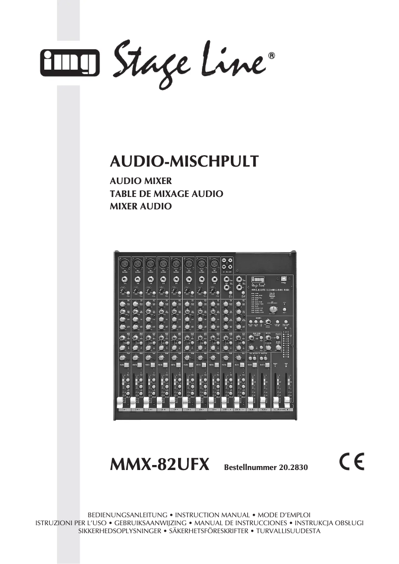 Image de la première page du manuel de l'appareil MMX-82 UFX
