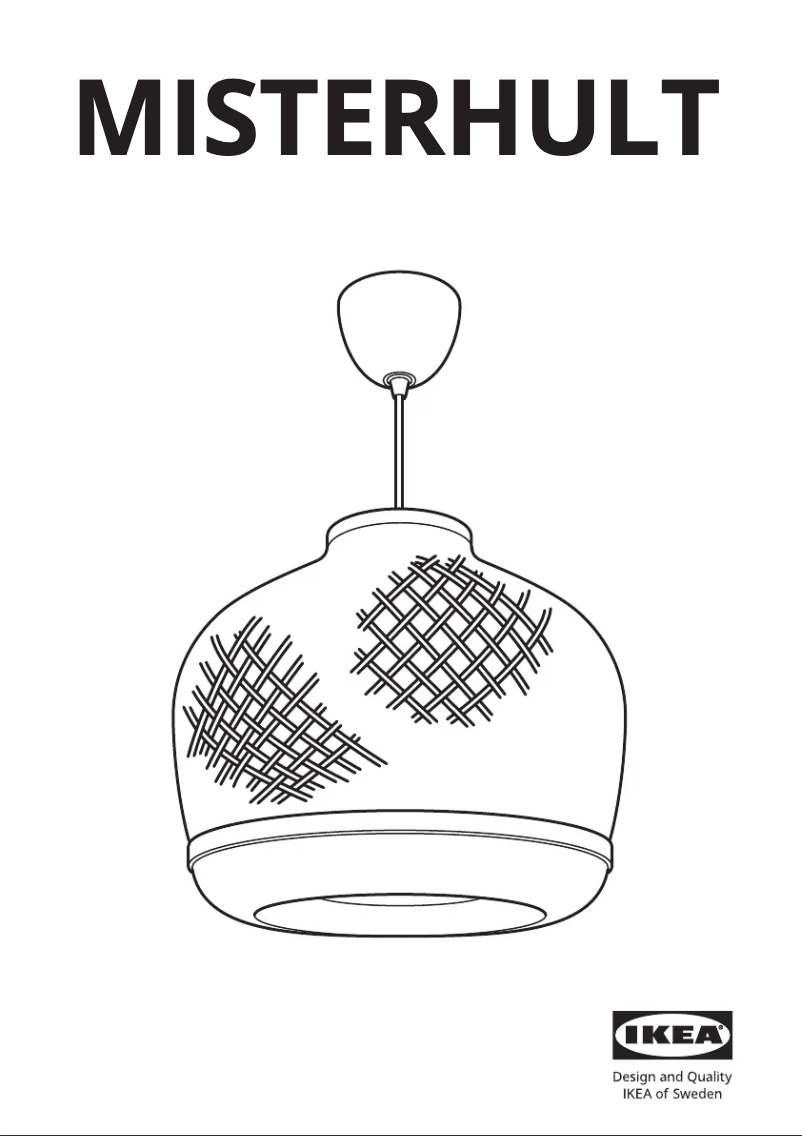 Image de la première page du manuel de l'appareil MISTERHULT 904.410.23