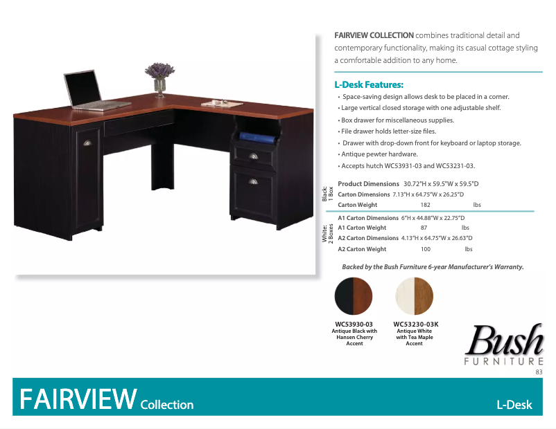 First page image of the manual for Fairview WC53981-03