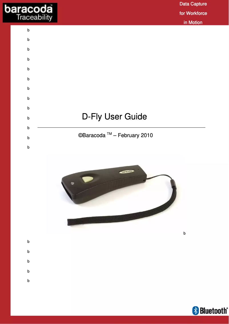 Page n°1 - Manuel utilisateur Baracoda D-Fly