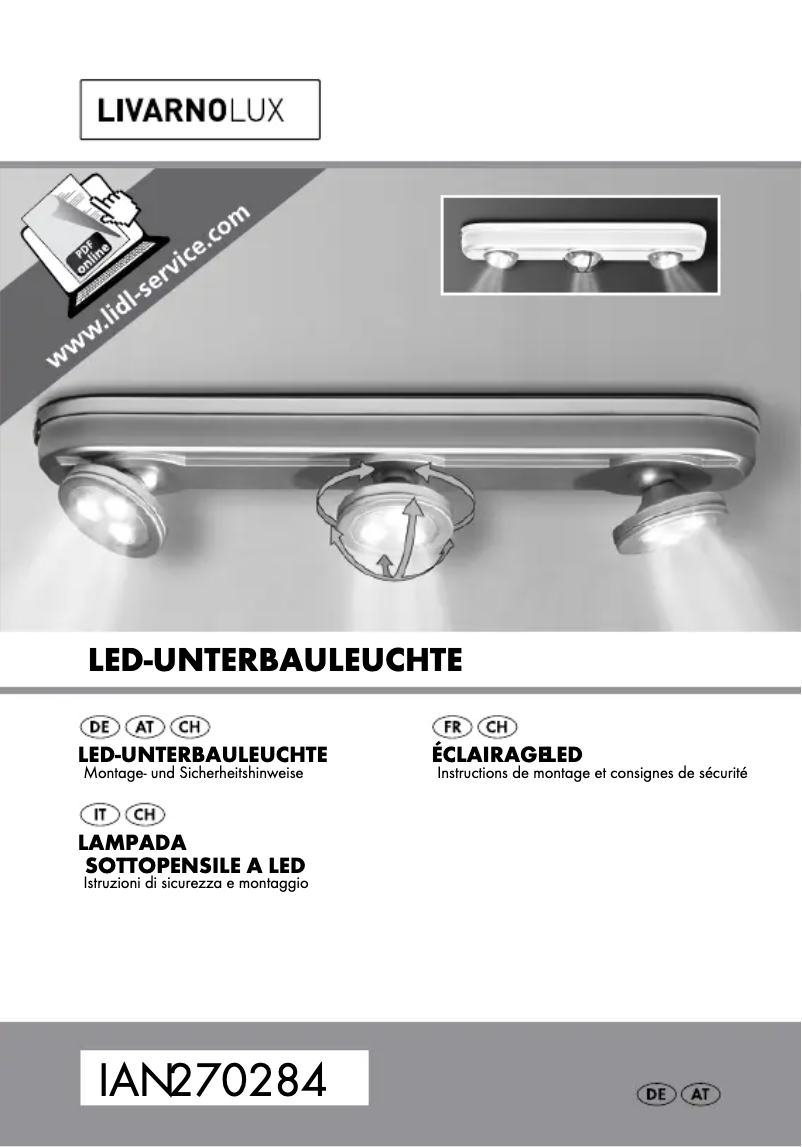 Image de la première page du manuel de l'appareil IAN 270284