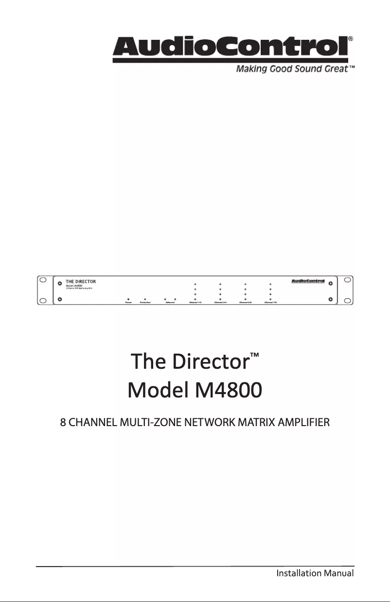 First page image of the manual for The Director Model M4800