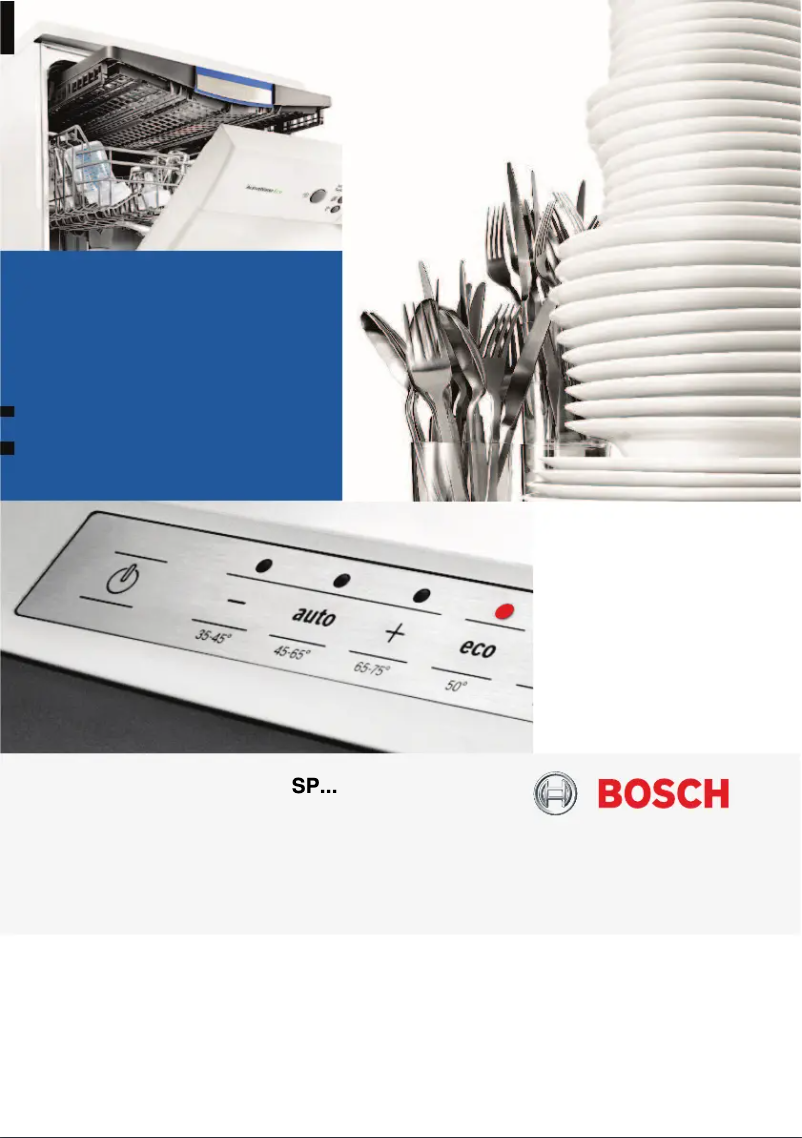 Page 1 de la notice Manuel utilisateur Bosch SPV 40E10