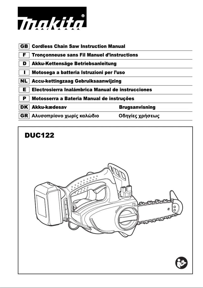 Page 1 de la notice Manuel utilisateur Makita DUC122RME
