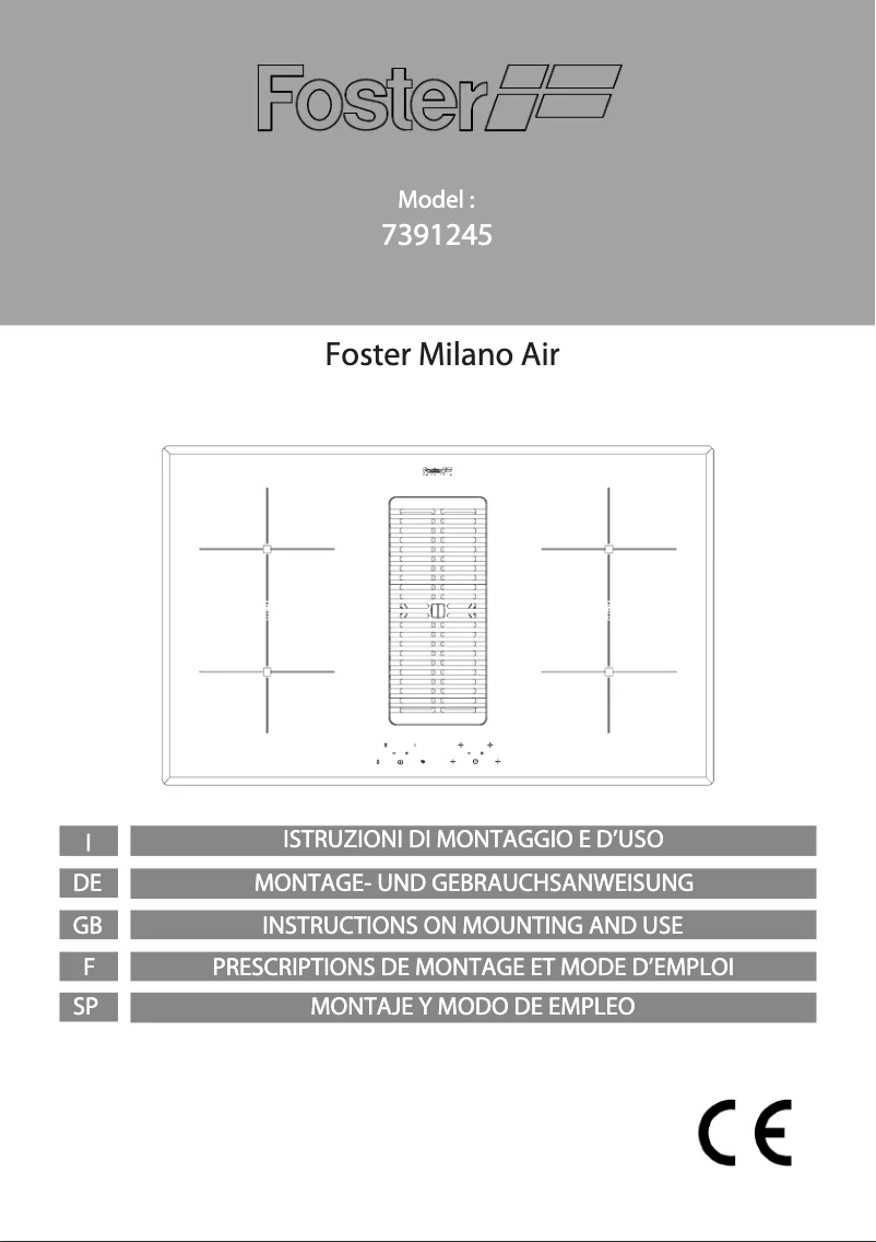 Page n°1 - Manuel utilisateur Foster 7391 245