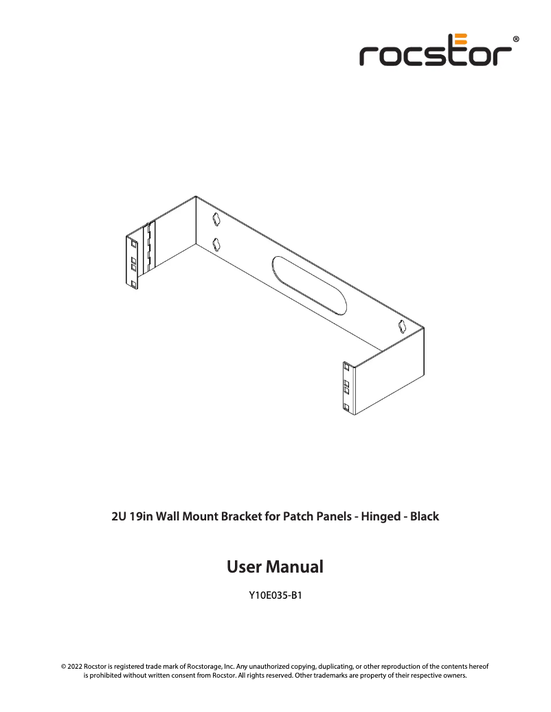 Página 1 del manual Manual de usuario Rocstor Y10E035-B1