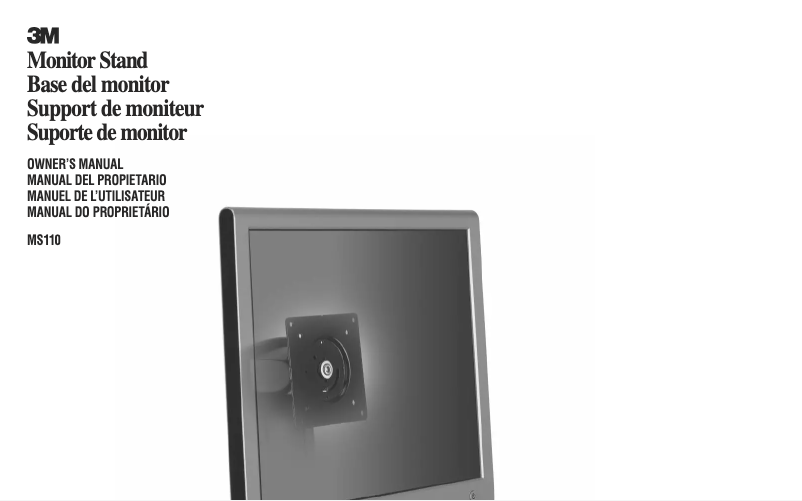 Image de la première page du manuel de l'appareil MS110MB