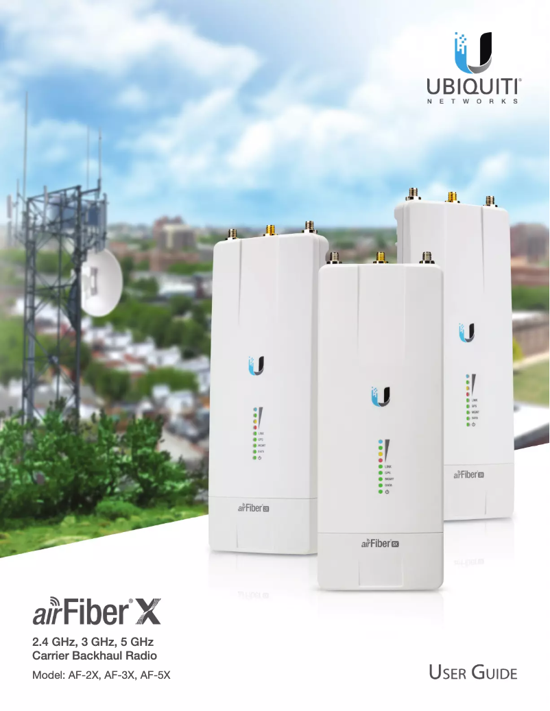 Page 1 de la notice Manuel utilisateur Ubiquiti Networks airFiber AF-3X