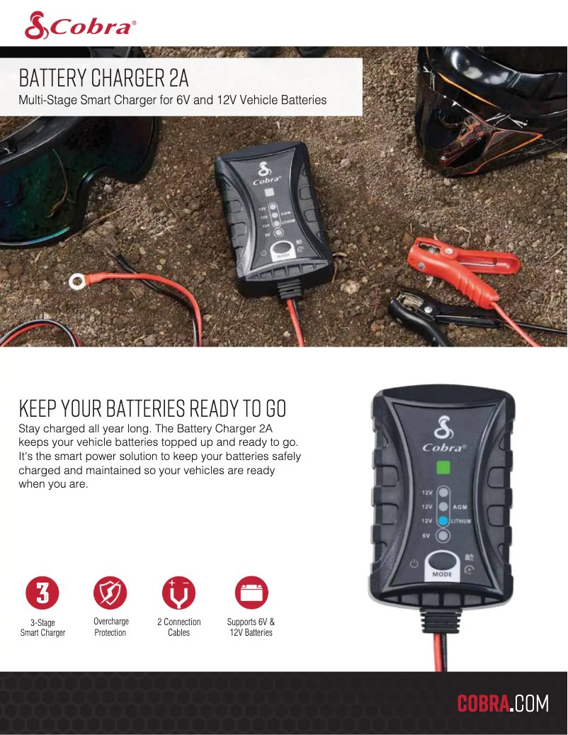 Image de la première page du manuel de l'appareil Battery Charger 2A