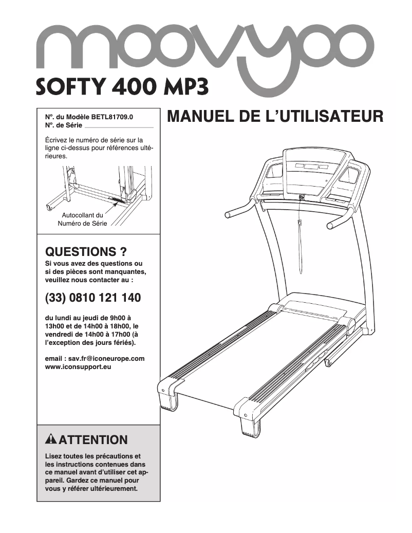 Page n°1 - Manuel utilisateur Moovyoo Softy 400 Mp3