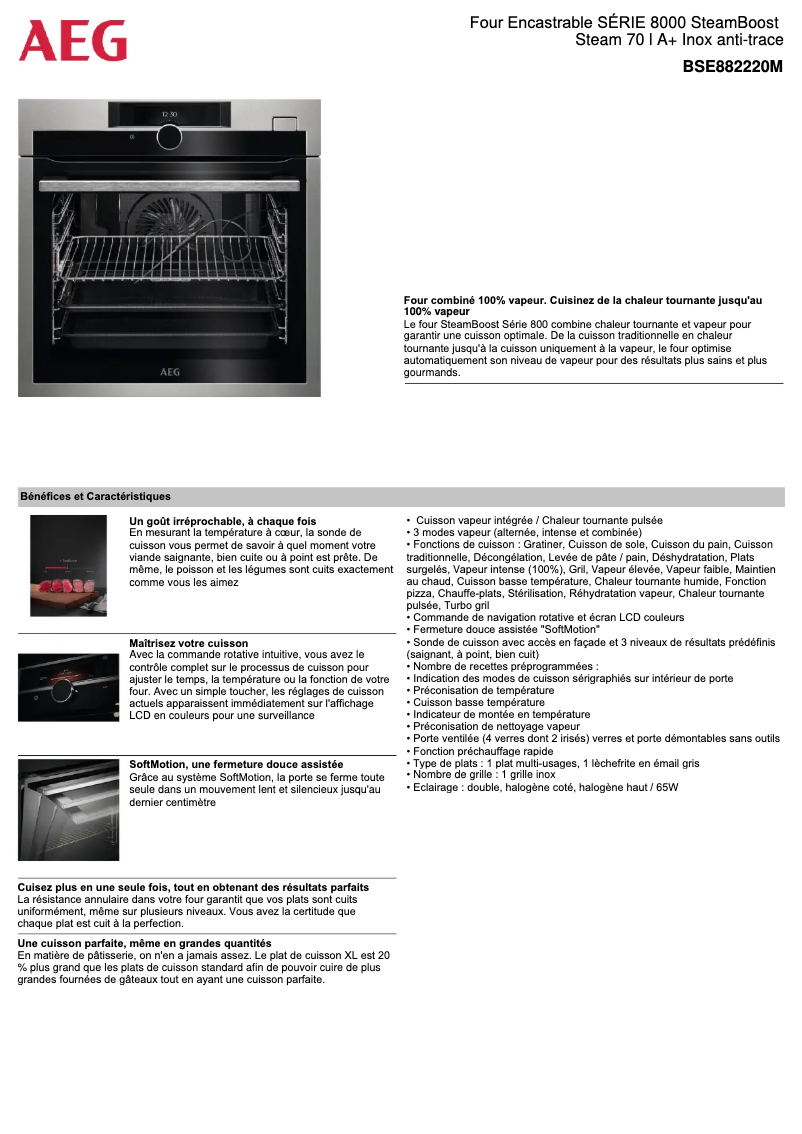 Image de la première page du manuel de l'appareil BSE882220M
