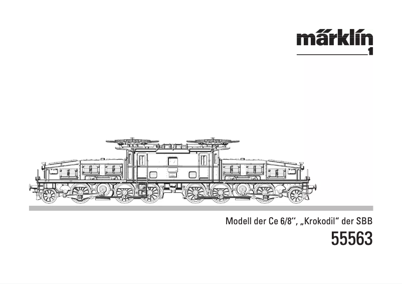 Image de la première page du manuel de l'appareil 55563 Ce 6-8 II Heavy Freight