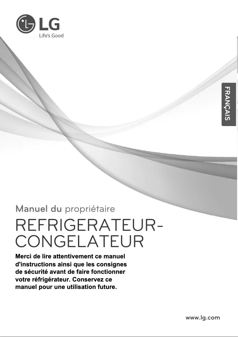 Image de la première page du manuel de l'appareil GN-B272SLCG