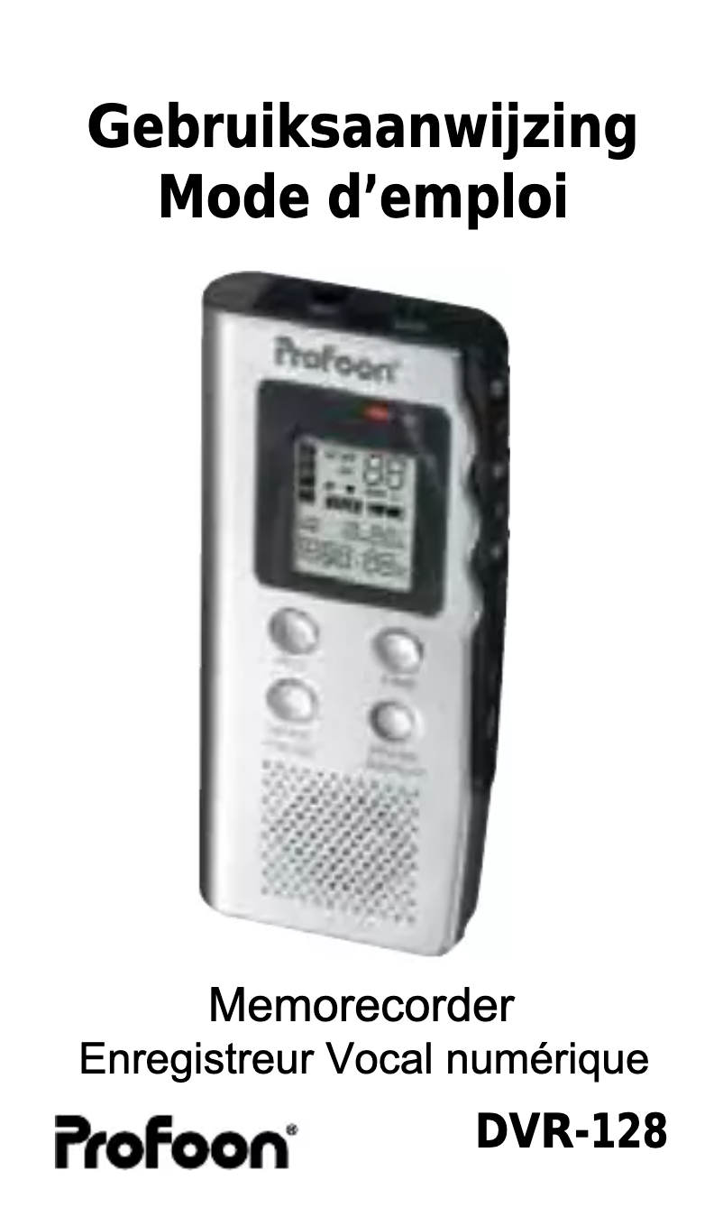 Image de la première page du manuel de l'appareil DVR-128