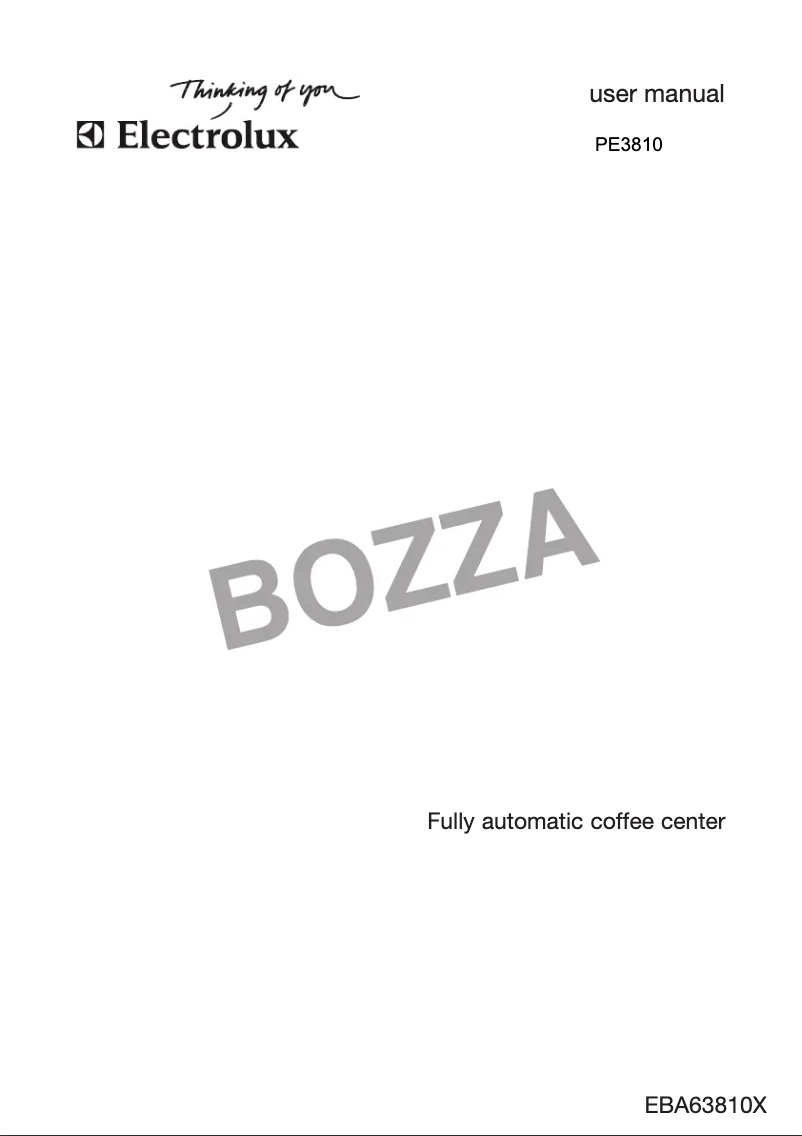 Page 1 de la notice Manuel utilisateur AEG EBA63810X