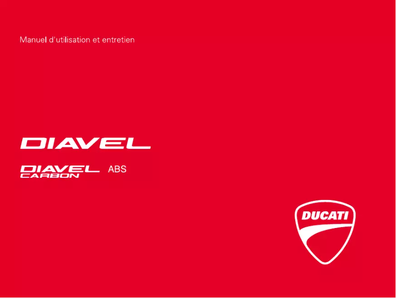 Page 1 de la notice Manuel utilisateur Ducati Diavel Carbon (2011)