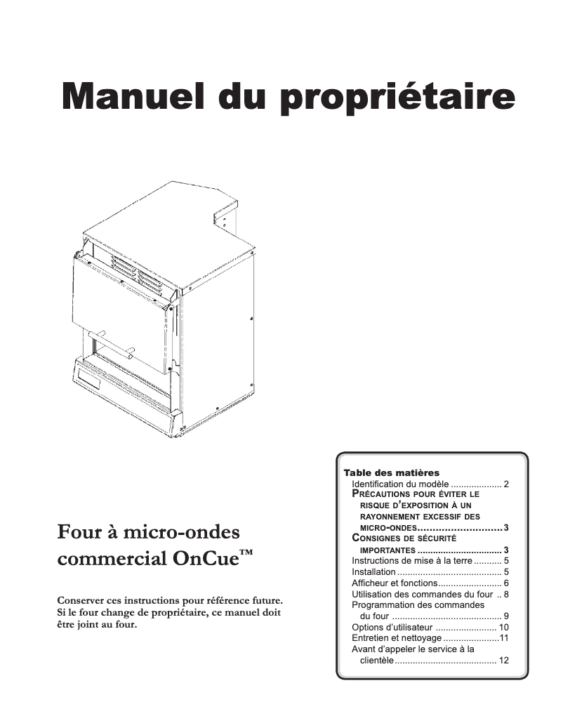 Page 1 de la notice Manuel utilisateur ACP MOC24