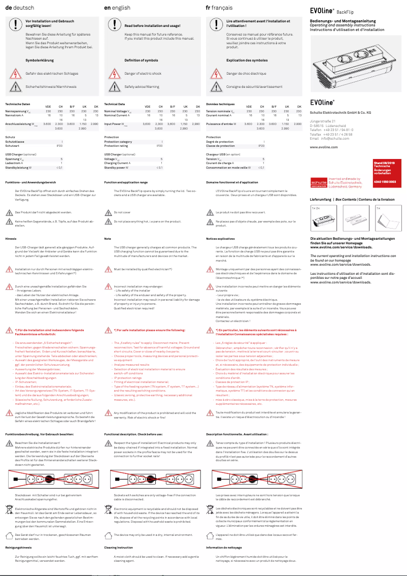 Image de la première page du manuel de l'appareil BackFlip