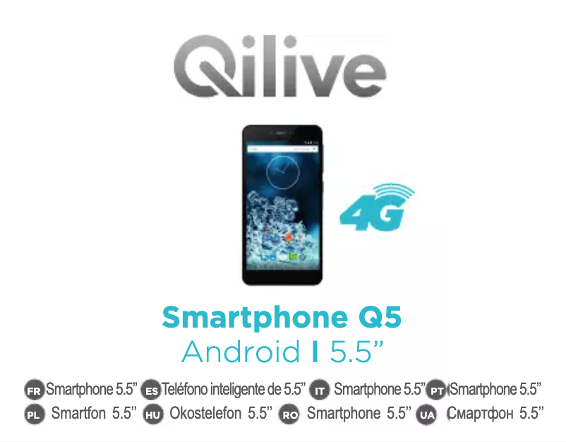 Image de la première page du manuel de l'appareil Q5 5.5inch