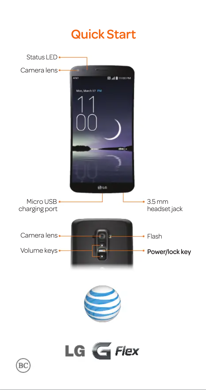 Page n°1 - Guide de démarrage rapide LG G-Flex