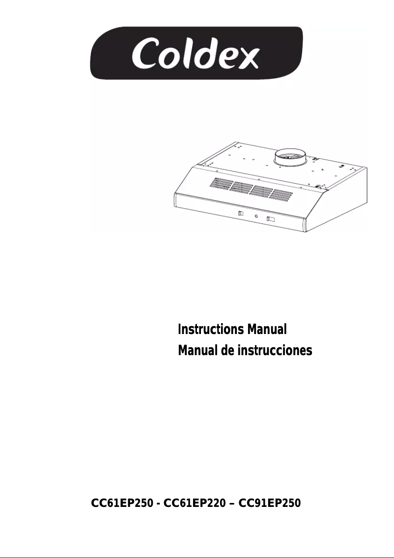 Page n°1 - Manuel utilisateur Coldex CC91EP250