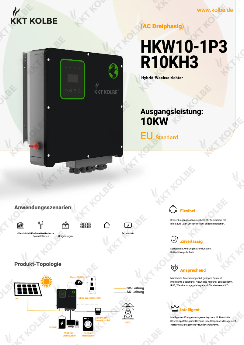Página 1 del manual Ficha técnica KKT Kolbe POWERSET41