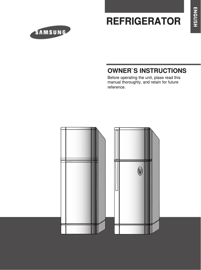 Page n°1 - Manuel utilisateur Samsung RT21VHSS