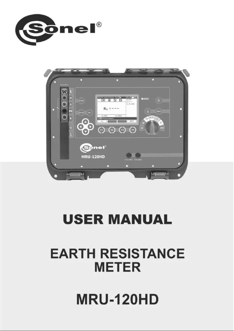 Image de la première page du manuel de l'appareil MRU-120HD