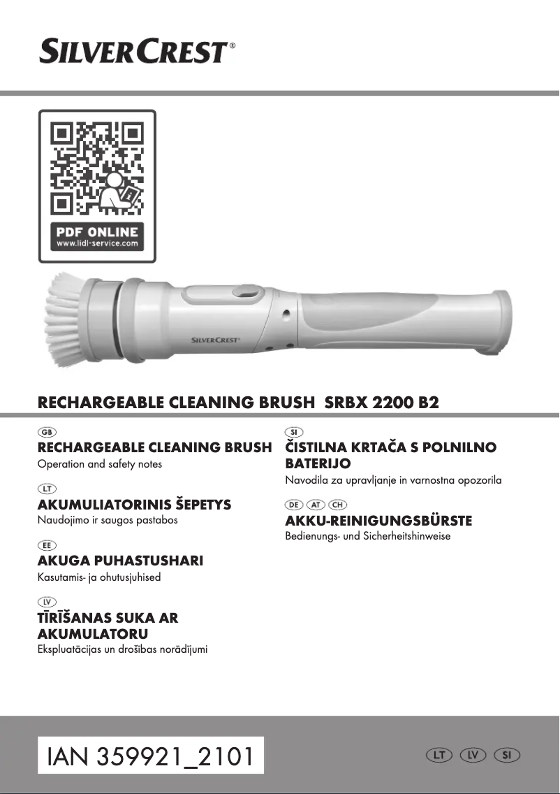 Page 1 de la notice Manuel utilisateur SilverCrest SRBX 2200 B2