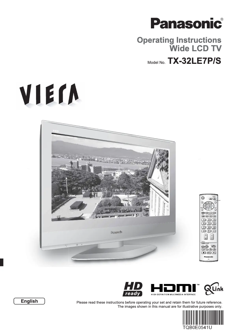 Image de la première page du manuel de l'appareil Viera TX-32LE7PS