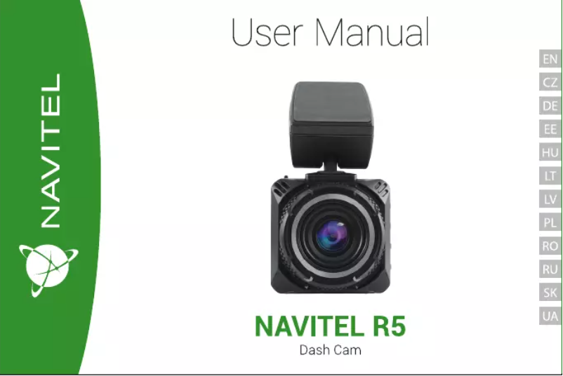 Image de la première page du manuel de l'appareil R5