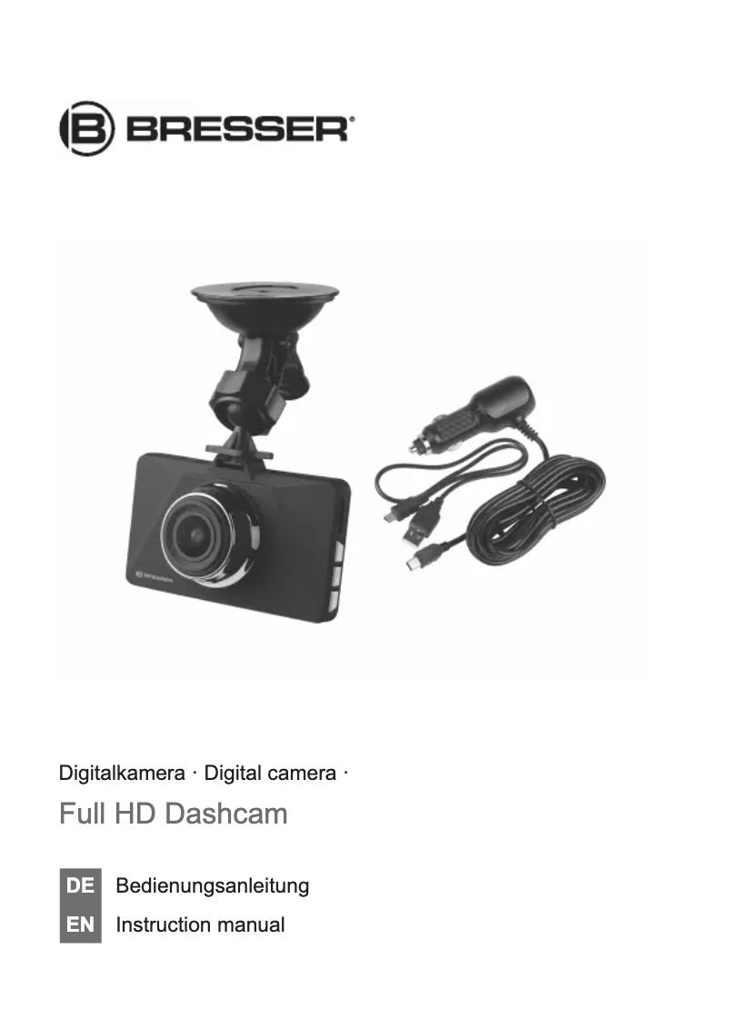 Image de la première page du manuel de l'appareil Dashcam 96-86000